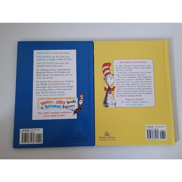 Lot 8 Dr. Seuss Beginner Books Bright & Early Cat Hat Library Children Hardcover - Picture 5 of 13